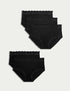 Marks & Spencer "5pk Cotton Lycra® & Lace Full Briefs"